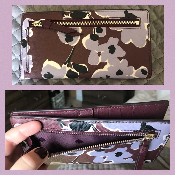 ✨KATE SPADE✨Slim Bifold Floral Wallet NEW - Picture 9 of 10